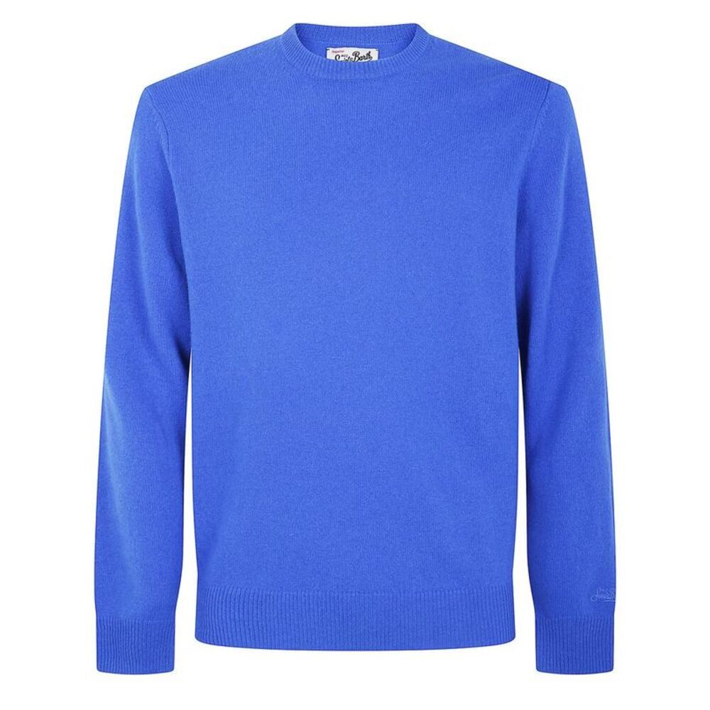 MC2 SAINT BARTH Crew Neck Pullover Sweater Men BLUE Sweaters & Cardigans